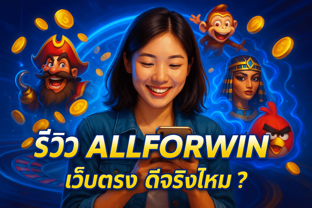 รีวิว ALLFORWIN เว็บตรง ดีจริงไหม ?