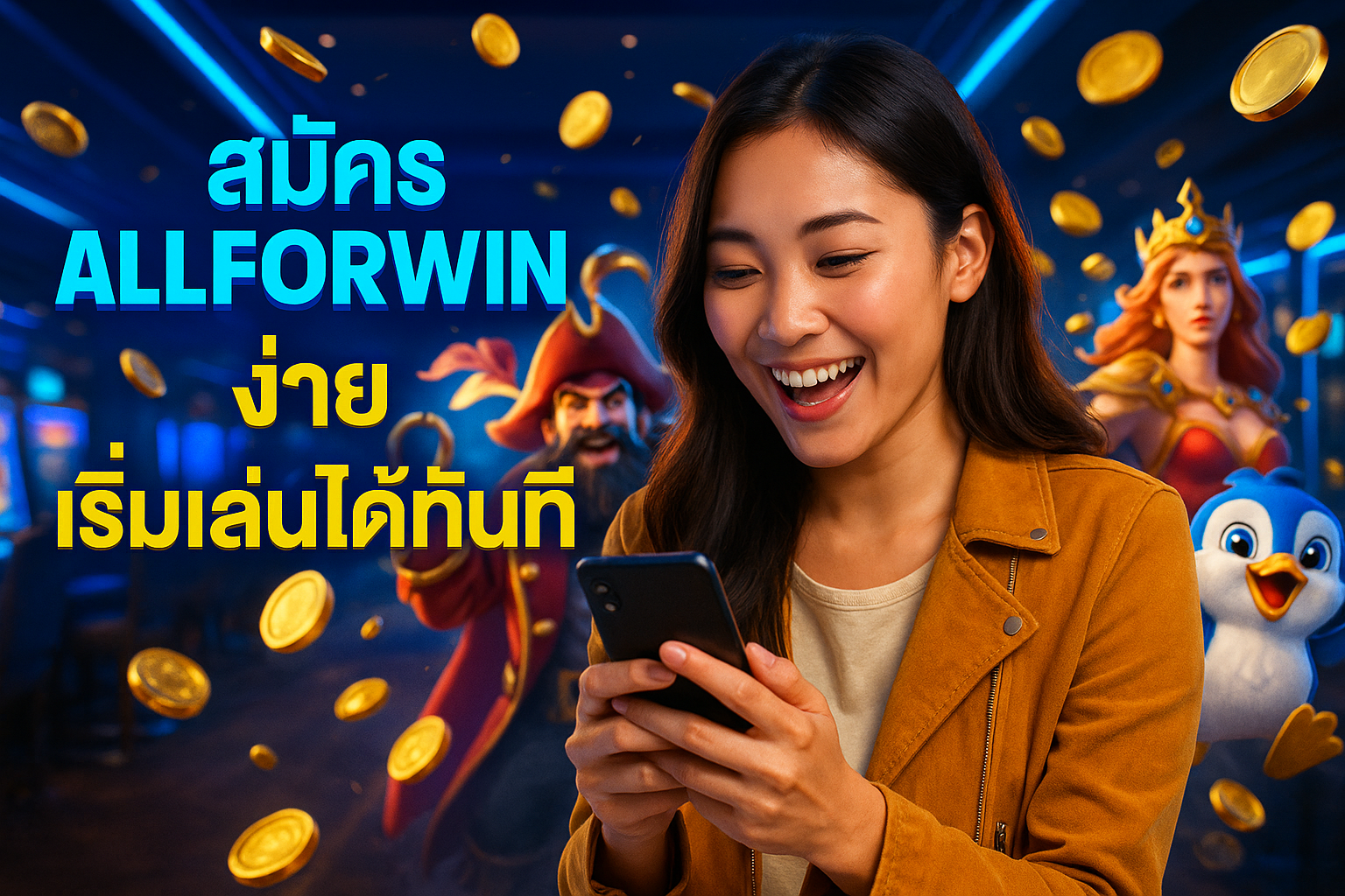 สมัคร ALLFORWIN ง่าย เริ่มเล่นได้ทันที