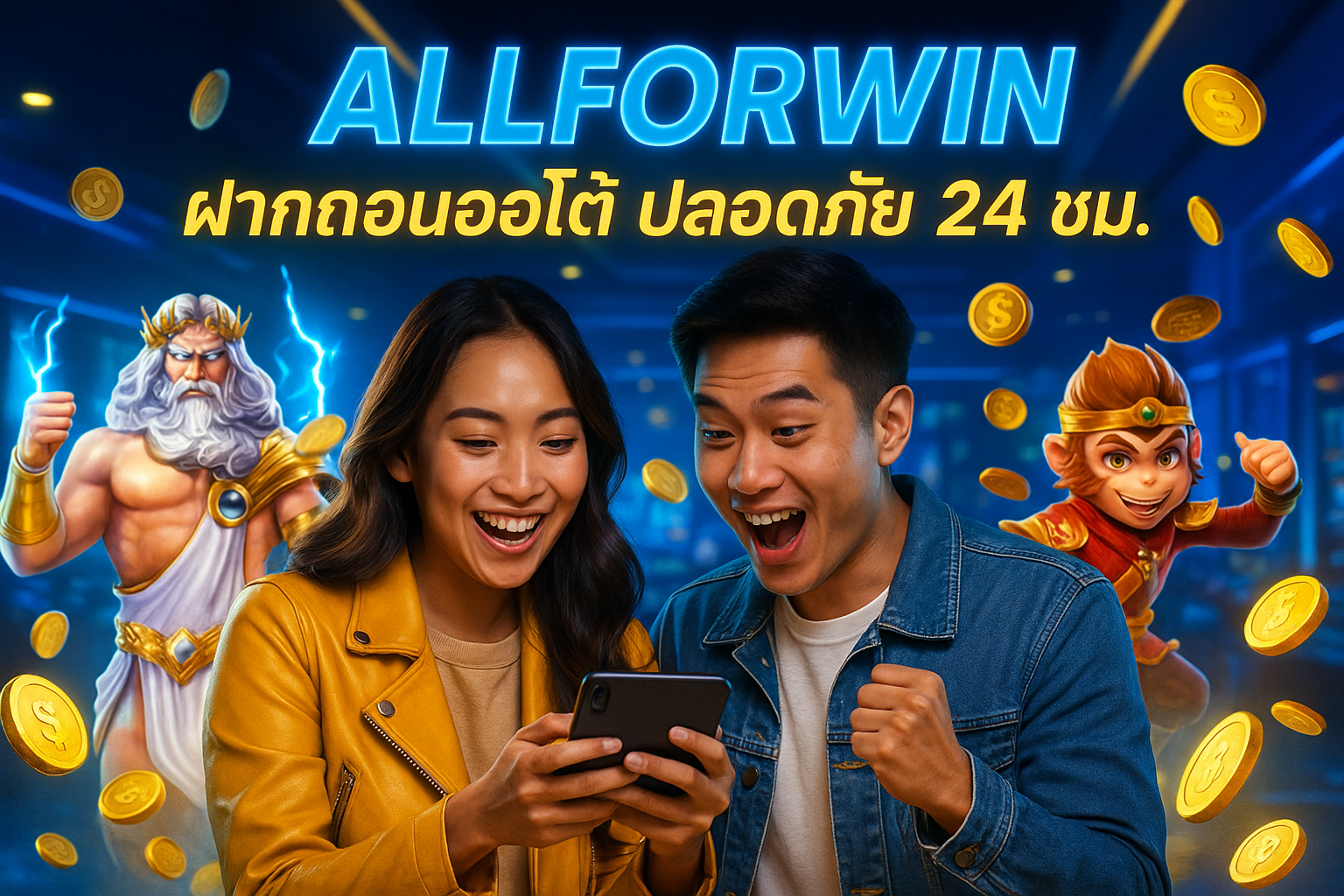 ALLFORWIN ฝากถอนออโต้ ปลอดภัย 24 ชม.